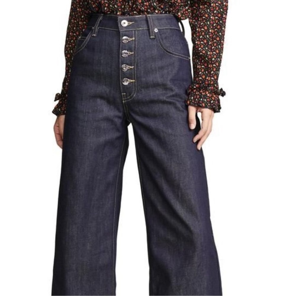 🦋 Eve denim charlotte ultra high rise wide leg jeans size 24